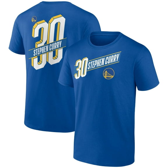 Men's Stephen Curry Royal Golden State Warriors Full-Court Press Name & Number T-Shirt