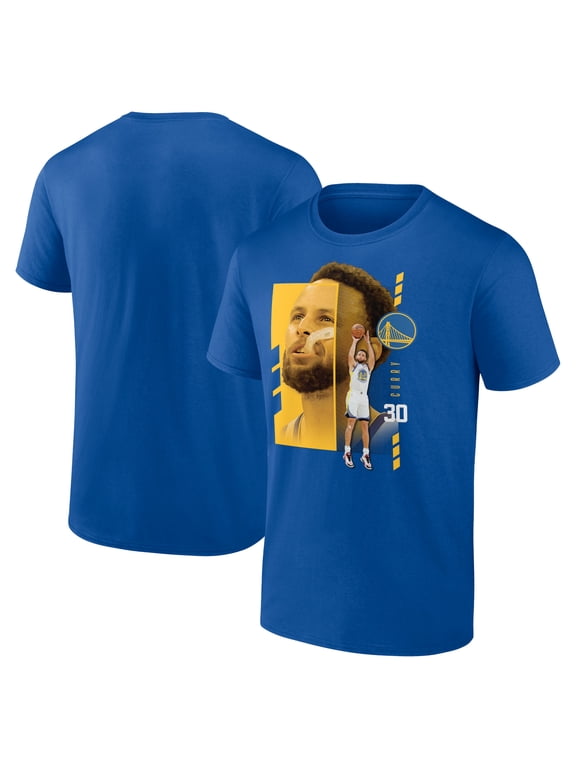 Men's Stephen Curry Royal Golden State Warriors Player Name & Number Jump Pass T-shirt