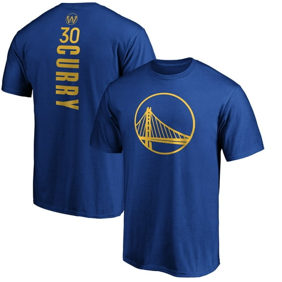 Men's Stephen Curry Royal Golden State Warriors Playmaker Name & Number Team T-Shirt