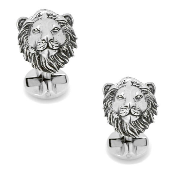 Men's Sterling Lion Head Cufflinks