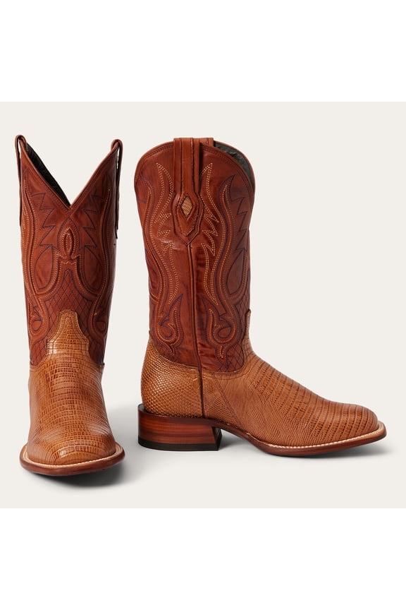Men's Stetson Arlington Teju Boots Handcrafted JBS Collection Tan