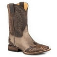 thumbnail image 1 of Men's Stetson Blaze Handtooled Leather Boots Handcrafted Tan, 1 of 2