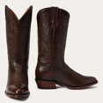 thumbnail image 1 of Men's Stetson Carlisle Leather Boots Handcrafted Round Toe Brown, 1 of 8