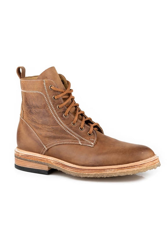 Men's Stetson Chukka Moc Boots Handcrafted Tan