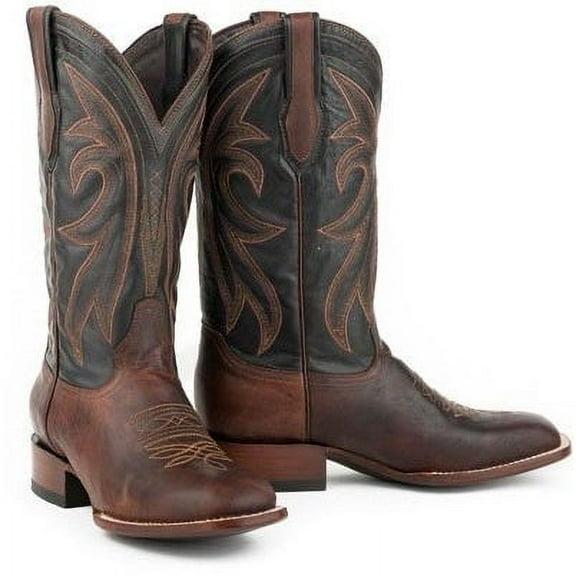 Men's Stetson Cody Boots Square Toe Handcrafted JBS Collection Brown