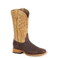 thumbnail image 1 of Men's Stetson Cole Bull Boots Handcrafted Square Toe Brown, 1 of 2