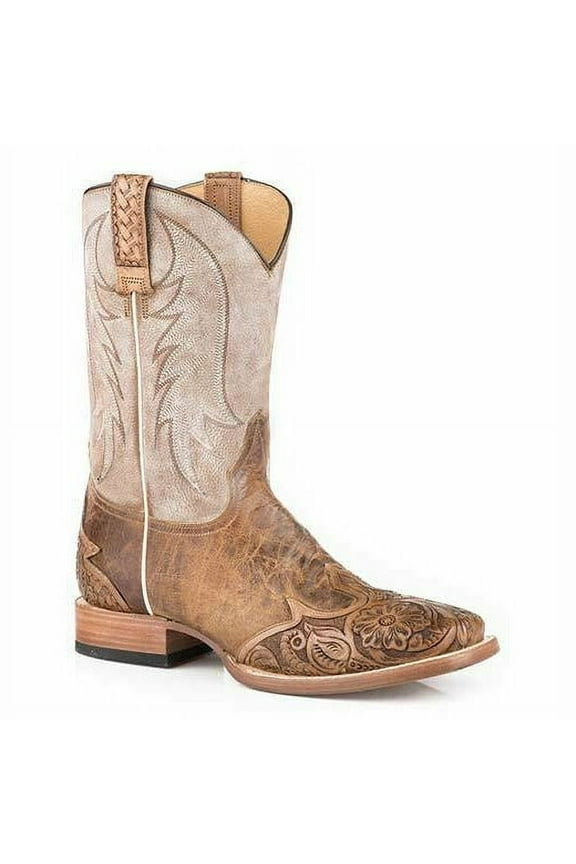 Men's Stetson Diego Leather Boots Handcrafted Tan