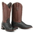 thumbnail image 1 of Men's Stetson Dillon Ostrich Boots Square Toe Handcrafted JBS Collection Black, 1 of 2