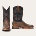 thumbnail image 1 of Men's Stetson Grady Leather Boots Handcrafted Square Toe Tan, 1 of 6