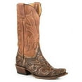 thumbnail image 1 of Men's Stetson Hand Tooled Wicks Leather Boots Handcrafted Brown, 1 of 2