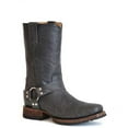 thumbnail image 1 of Men's Stetson Heritage Harness Roper Lug Sole Boots Handcrafted Burnished Black, 1 of 1