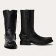 thumbnail image 1 of Men's Stetson Hertiage Harness Biker Leather Boots Handcrafted Black, 1 of 8