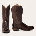 thumbnail image 1 of Men's Stetson Holliday Caiman Boots Handcrafted Round Toe Tobacco, 1 of 7