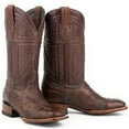 thumbnail image 1 of Men's Stetson Jackson Ostrich Boots Square Toe Handcrafted JBS Collection Brown, 1 of 2