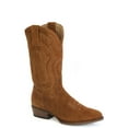 thumbnail image 1 of Men's Stetson James Suede Leather Boots Handcrafted Round Toe Tan, 1 of 2