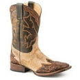 thumbnail image 1 of Men's Stetson Julian Hand Tooled Leather Boots Handcrafted Tan, 1 of 3