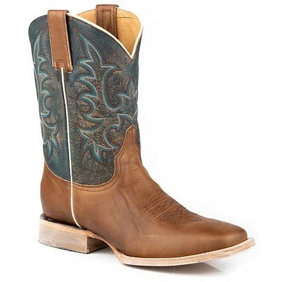 Men's Stetson Obadiah Leather Boots Handcrafted Tan