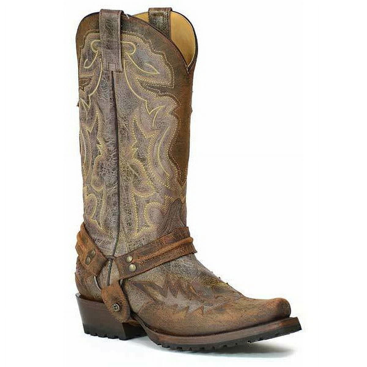Stetson Outlaw Biker (Brown) - Men's Cowboy Boot main image 1