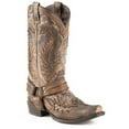 thumbnail image 1 of Men's Stetson Outlaw Boots Square Rocker Toe Handcrafted Brown, 1 of 2