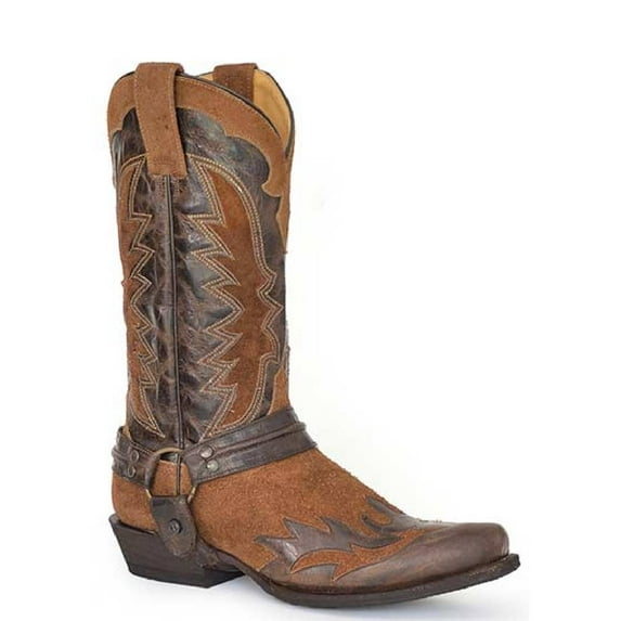 Men's Stetson Outlaw Wings Boots Handcrafted Brown