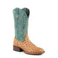 thumbnail image 1 of Men's Stetson Ozzy Full Ostrich Boots Handcrafted JBS Collection Tan, 1 of 1