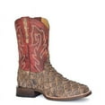 thumbnail image 1 of Men's Stetson Predator Pirarucu Boots Handcrafted Brown, 1 of 2
