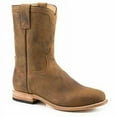 thumbnail image 1 of Men's Stetson Puncher Leather Roper Boots Handcrafted Tan, 1 of 2