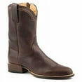 thumbnail image 1 of Men's Stetson Rancher Zip Leather Roper Boots Handcrafted Brown, 1 of 2