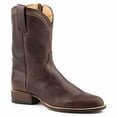 thumbnail image 1 of Men's Stetson Rancher Zip Leather Roper Boots Handcrafted Brown, 1 of 2