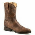 thumbnail image 1 of Men's Stetson Rancher Zip Leather Roper Boots Handcrafted Cognac, 1 of 2
