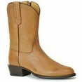 thumbnail image 1 of Men's Stetson Rancher Zip Leather Roper Boots Handcrafted Tan, 1 of 2