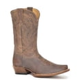 thumbnail image 1 of Men's Stetson Roughstock Leather Boots Handcrafted Oiled Tan, 1 of 2