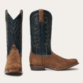 thumbnail image 1 of Men's Stetson Tobias Suede Boots Square Toe Handcrafted Brown, 1 of 7