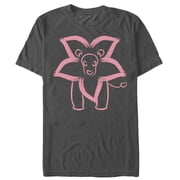 Mens Steven Universe Best Pet Lion Drawing Graphic Tee Charcoal 3X Large