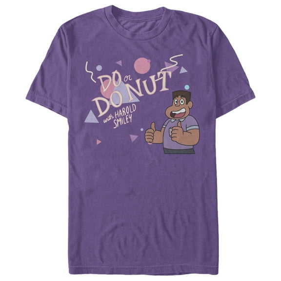 Men's Steven Universe Big Donut Training Video  Graphic Tee Purple Large