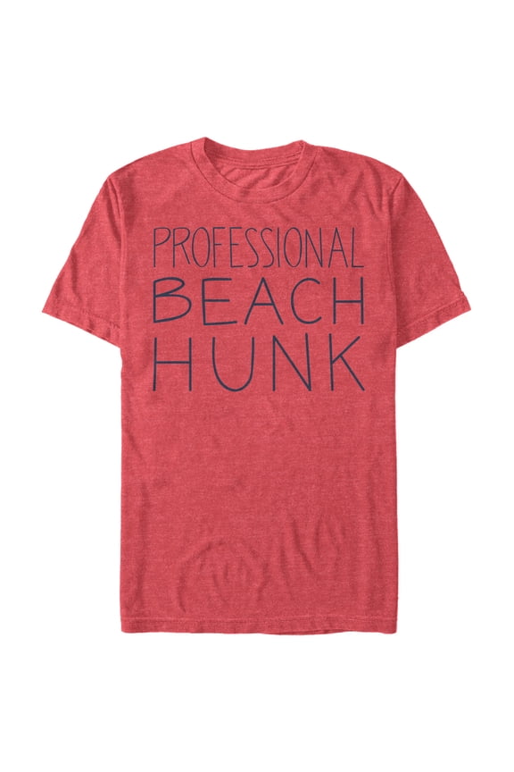 Men's Steven Universe Professional Beach Hunk Graphic Tee Red Heather Large
