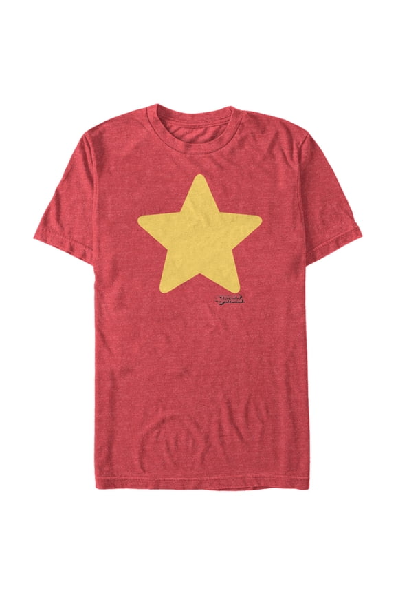 Men's Steven Universe Star Graphic Tee Red Heather 2X Large