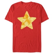 Mens Steven Universe Star Silhouette Graphic Tee Red Medium