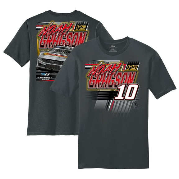 Men's Stewart-Haas Racing Team Collection Charcoal Noah Gragson Rush Truck Centers Car T-Shirt