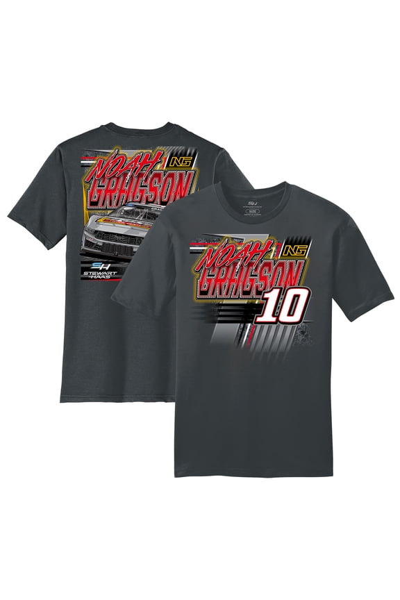 Men's Stewart-Haas Racing Team Collection Charcoal Noah Gragson Rush Truck Centers Car T-Shirt