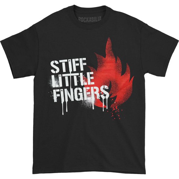 Men's Stiff Little Fingers Graffiti T-shirt X-Large Black