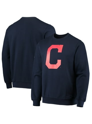 Lids Cleveland Indians Stitches Logo Pullover Sweatshirt - Navy