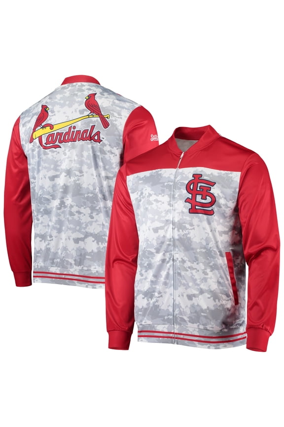 Men's Stitches Red St. Louis Cardinals Camo Full-Zip Jacket
