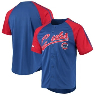 Chicago White Sox Stitches Button-Down Raglan Replica Jersey - Black