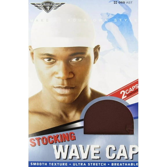 Men's Stocking Wave Cap Sports HeadWrap Pack of 2 (Brown)