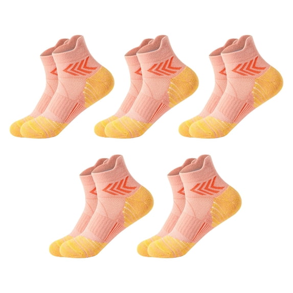 Men’s Stockings VLOOCKLE Patterned Socks Basketball Training Socks Wool-Padded Basketball Socks Outdoor Marathon Running Socks Orange