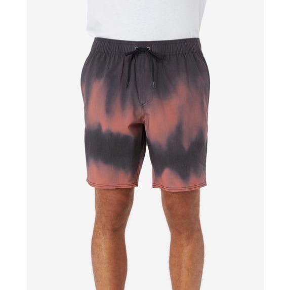 Men's Stockton Print E-Waist Shorts Mahogany XL