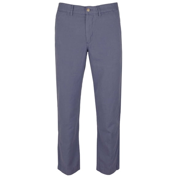 Men's Straight Fit Linen Cotton Pants BluH 32x32