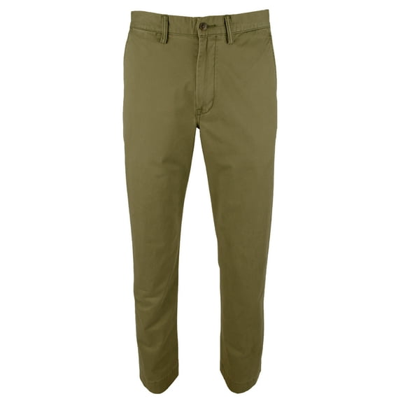 Men's Straight Fit Stretch Twill Chino Pants DGrn 38X30