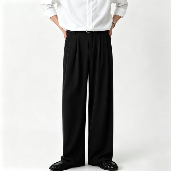 Men's Straight Leg Chino Pants Classic Fit Soft Waist Expandable S-XL